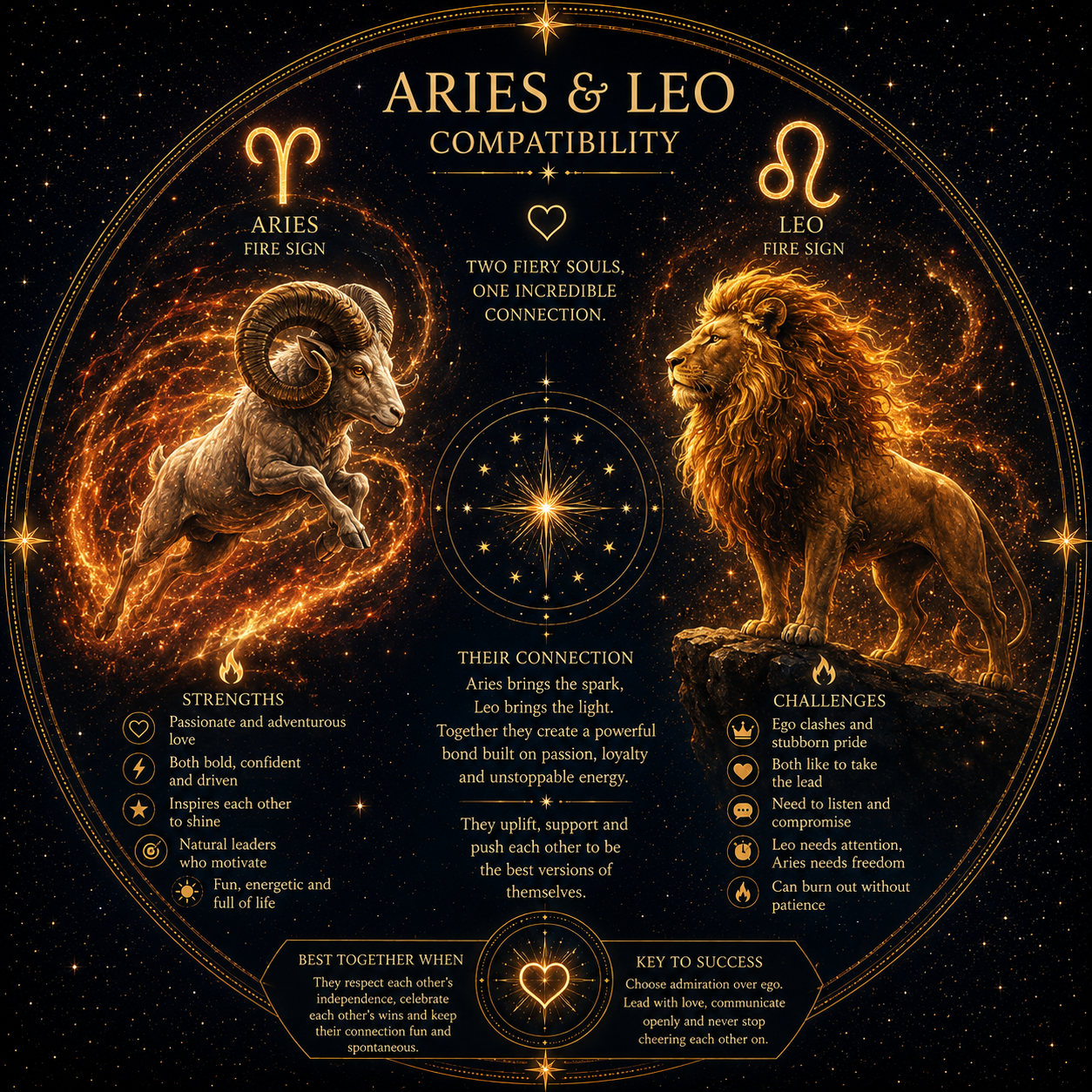 Aries and Leo Compatibility
